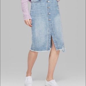 Wild Fable Denim Midi Skirt
